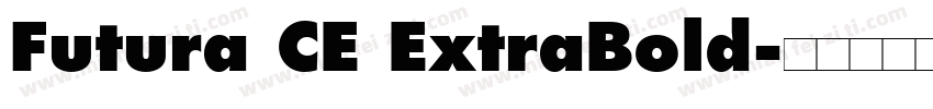 Futura CE ExtraBold字体转换